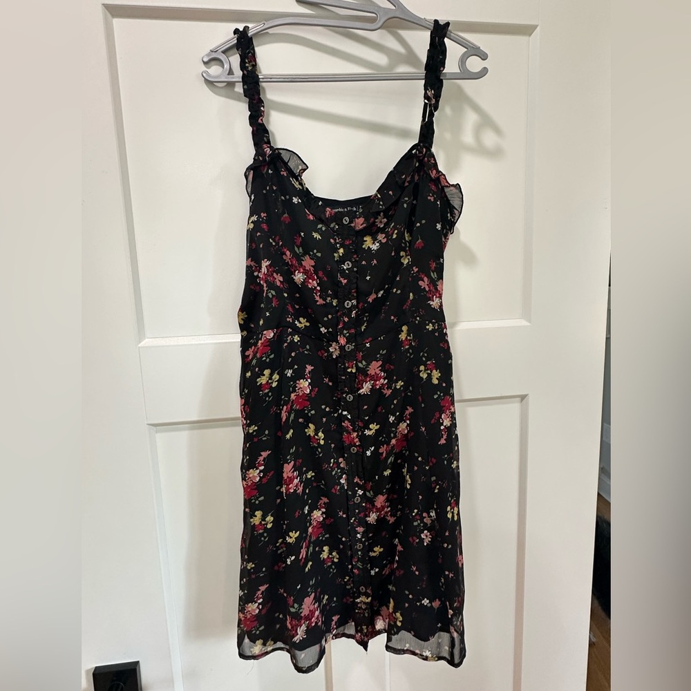 Abercrombie & Fitch Black Floral Top